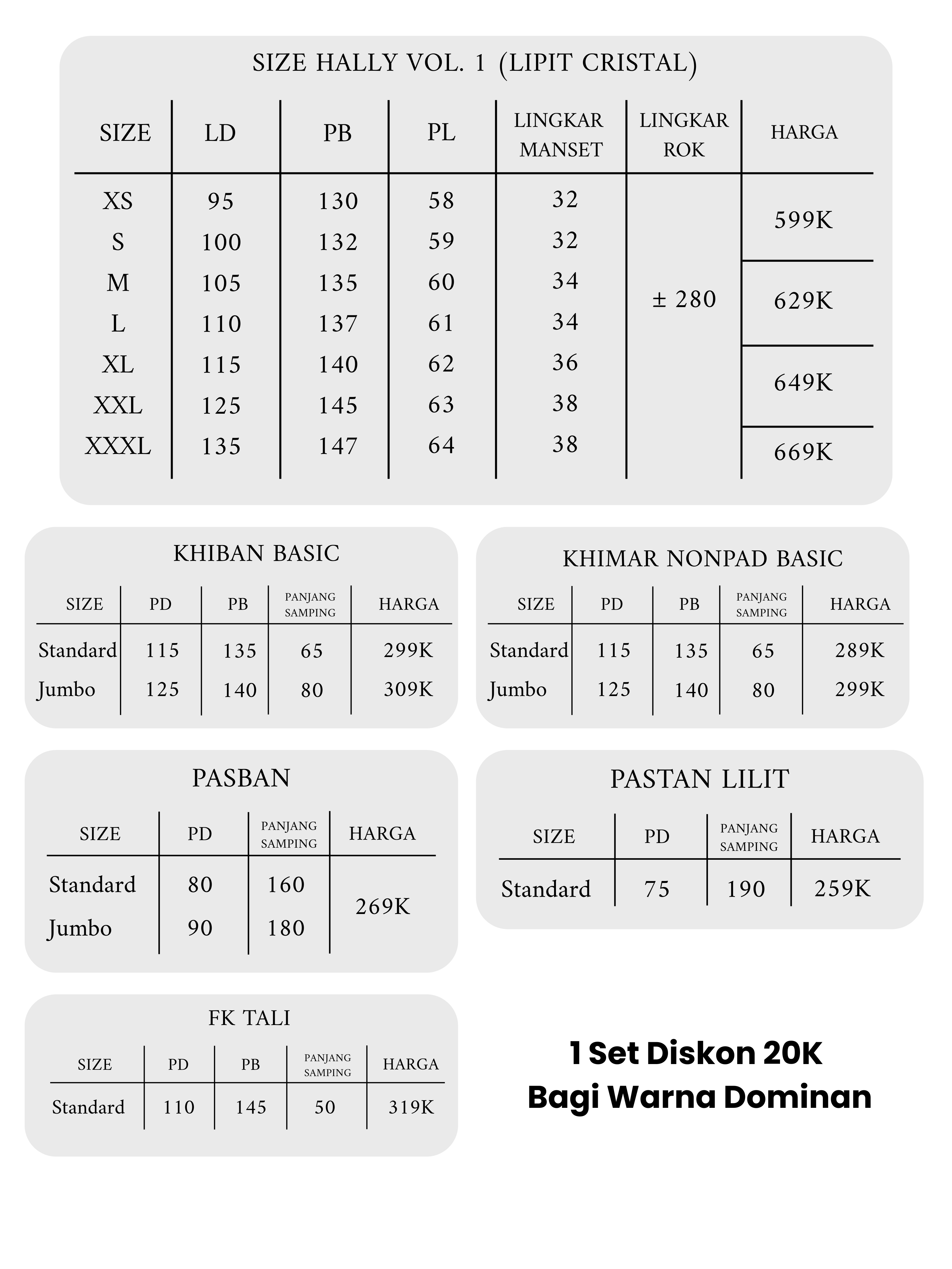 Hally Eid 2026 Abaya & SET khimar VOL 1 (Lipit Cristal) 1