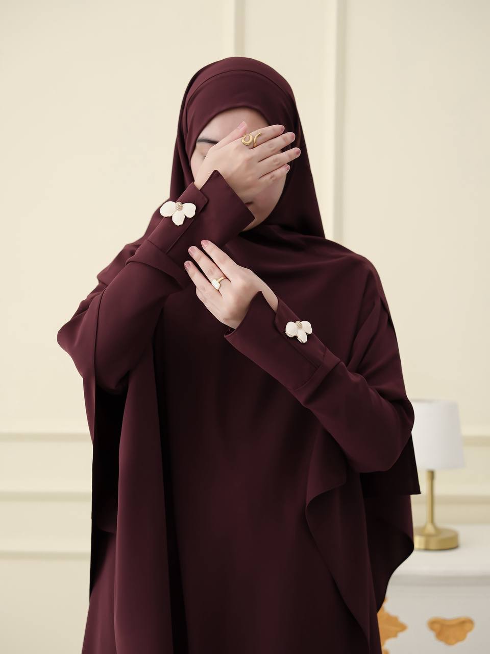 ABAYA VOL2 BUNGA SET KHIMAR